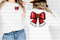 Santa Bow DTF or Sublimation Transfer