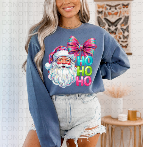 Ho Ho Ho Santa DTF or Sublimation Transfer