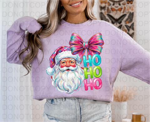 Ho Ho Ho Santa DTF or Sublimation Transfer