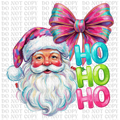 Ho Ho Ho Santa DTF or Sublimation Transfer