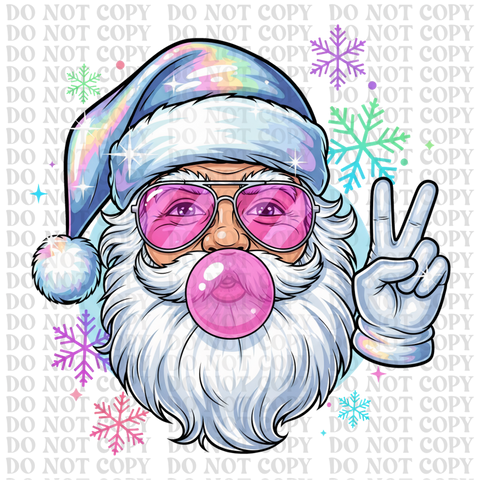 Santa DTF or Sublimation Transfer