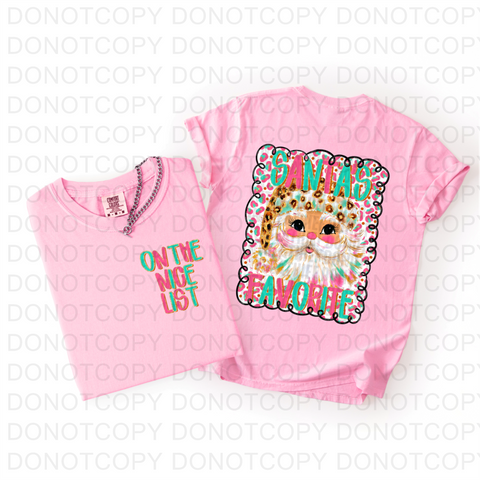 Santa List DTF or Sublimation Transfer