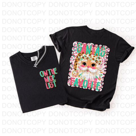 Santa List DTF or Sublimation Transfer