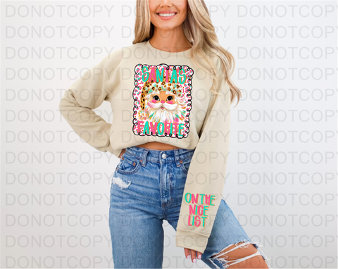 Santa List DTF or Sublimation Transfer