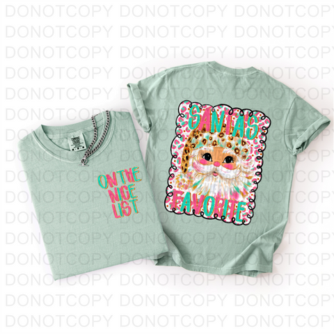 Santa List DTF or Sublimation Transfer