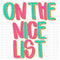Santa List DTF or Sublimation Transfer