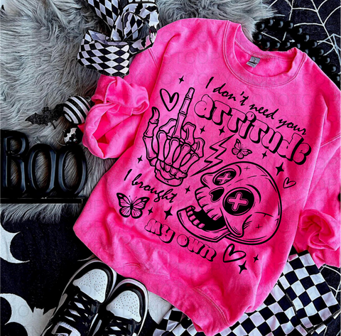 Sarcastic Skeleton DTF or Sublimation Transfer