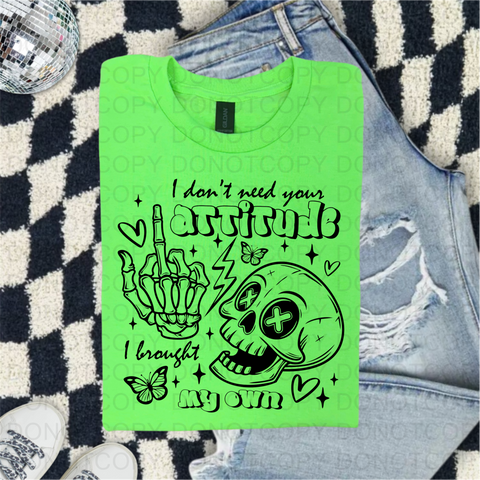 Sarcastic Skeleton DTF or Sublimation Transfer