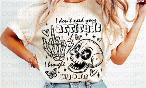 Sarcastic Skeleton DTF or Sublimation Transfer