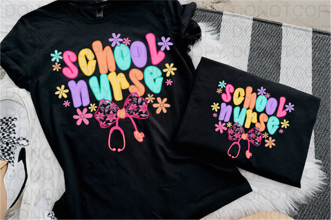 School Nurse DTF or Sublimation Transfer