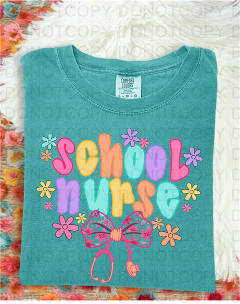 School Nurse DTF or Sublimation Transfer