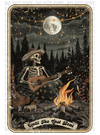 Skeleton Tarot DTF or Sublimation Transfer