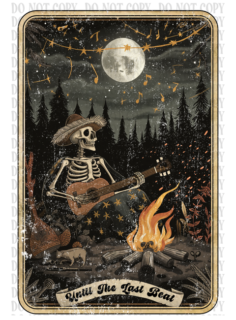 Skeleton Tarot DTF or Sublimation Transfer
