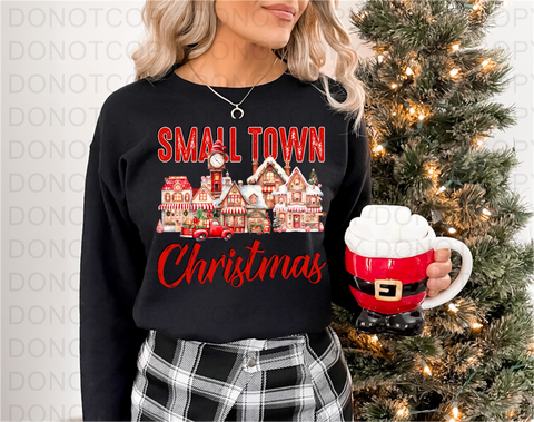 Small Town Christmas DTF or Sublimation Transfer