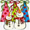 Snowman Christmas DTF or Sublimation Transfer