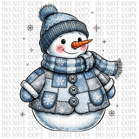 Snowman DTF or Sublimation Transfer