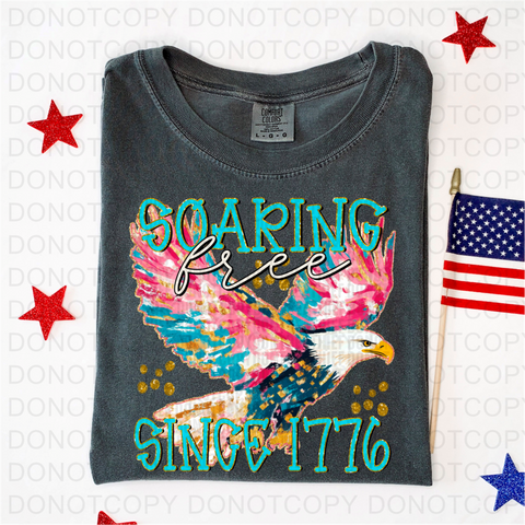 Soaring Free DTF or Sublimation Transfer