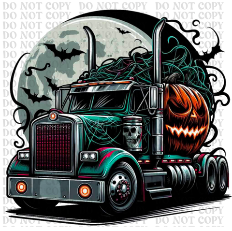 Spooky Big Rig DTF or Sublimation Transfer