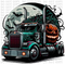 Spooky Big Rig DTF or Sublimation Transfer