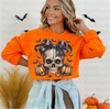 Spooky Skull Coquette Bow DTF or Sublimation Transfer