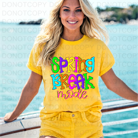 Spring Break Mode DTF or Sublimation Transfer