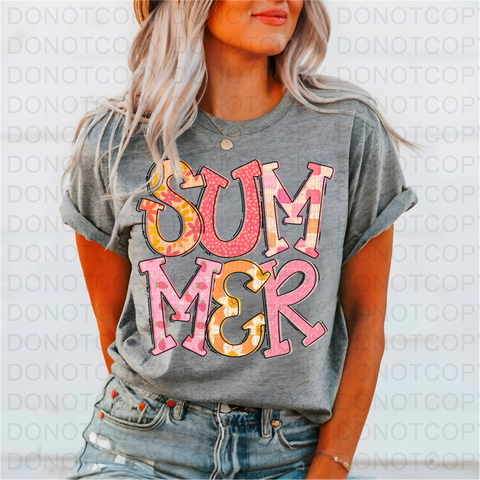 Summer Strawberries DTF or Sublimation Transfer