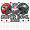 Superbowl 2025 Rhinestone DTF or Sublimation Transfer