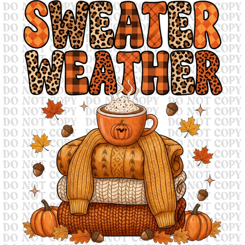 Sweater Weather DTF or Sublimation Transfer