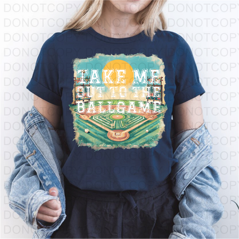 Take Me Out To The Ballgame DTF or Sublimation Transfer