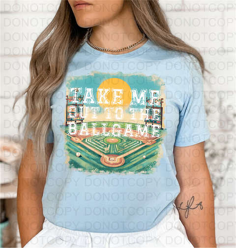 Take Me Out To The Ballgame DTF or Sublimation Transfer