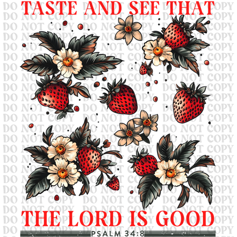 Taste and See DTF or Sublimation Transfer