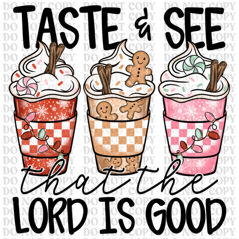 Taste and Coffee DTF or Sublimation Transfer