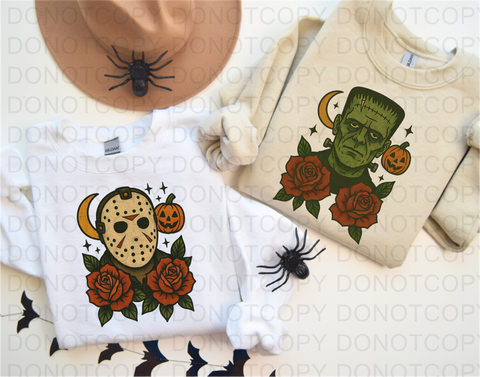 Tattoo Halloween DTF or Sublimation Transfer