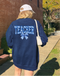 Teacher Blue Bow DTF or Sublimation Transfer