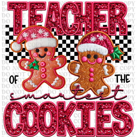 Teacher Cookies DTF or Sublimation Transfer