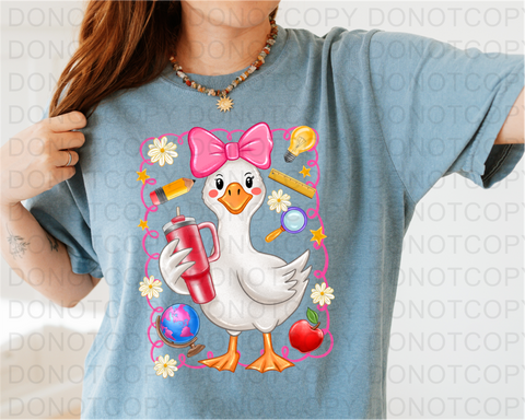 Teacher Goose DTF or Sublimation Transfer