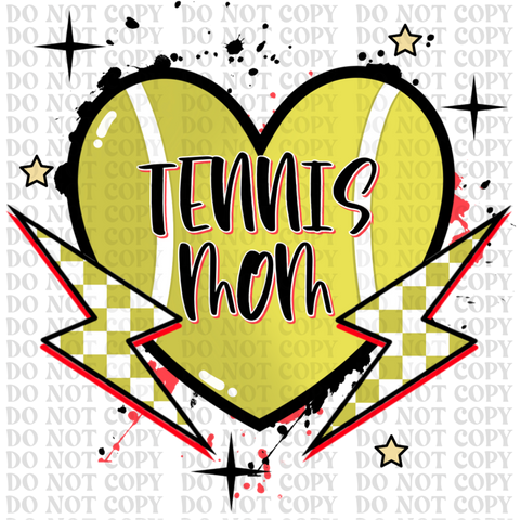 Tennis Mom DTF or Sublimation Transfer