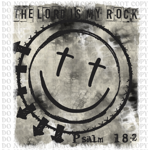 The Lord is my Rock DTF or Sublimation Transfer