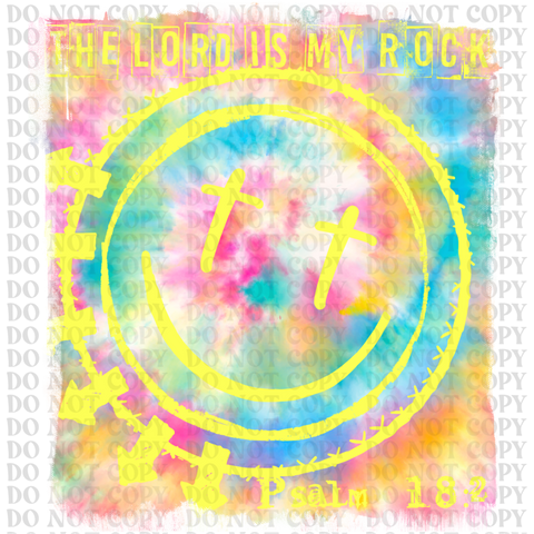 The Lord is my Rock DTF or Sublimation Transfer
