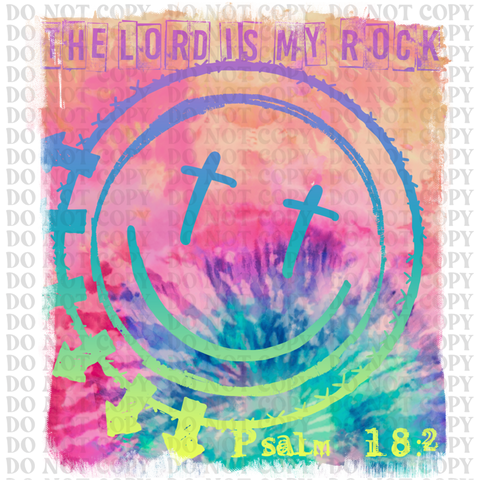 The Lord is my Rock DTF or Sublimation Transfer