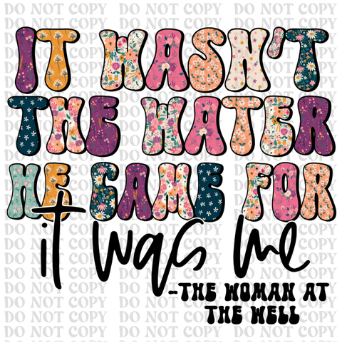 The Woman At The Well DTF or Sublimation Transfer