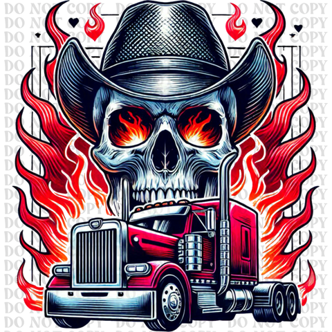 Trucker Valentine DTF or Sublimation Transfer