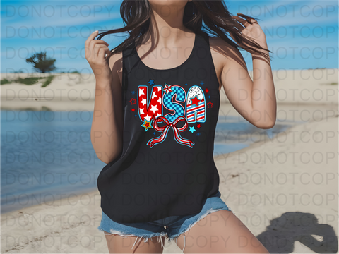 Patriotic USA DTF or Sublimation Transfer