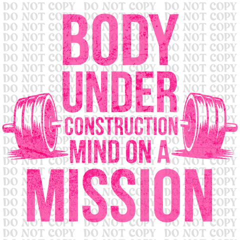Under Construction DTF or Sublimation Transfer