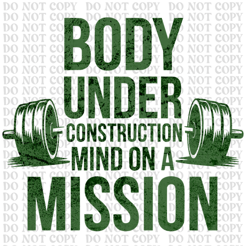 Under Construction DTF or Sublimation Transfer