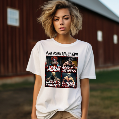 What Women Really Want Sublimation or DTF Transfer