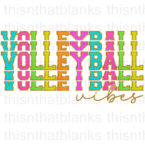 Volleyball Vibes Sublimation Or DTF Transfer