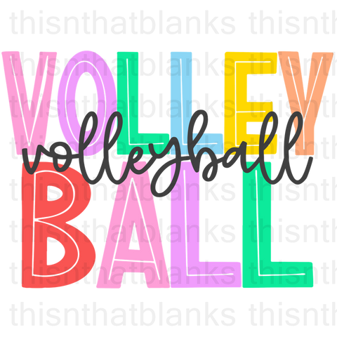 Volleyball Sublimation Or DTF Transfer