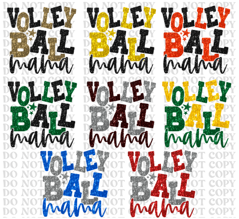 Volleyball Mama Bundle DTF or Sublimation Transfer