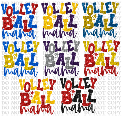 Volleyball Mama Bundle DTF or Sublimation Transfer